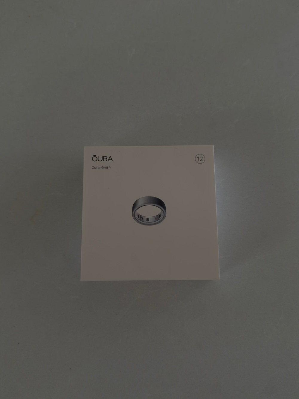 Oura Ring 4 - size 12 brushed silver